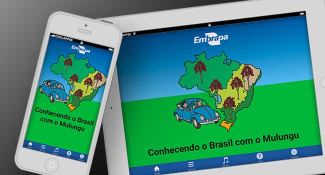 App Design  Embrapa: Conhecendo o Brasil com o Mulungu
